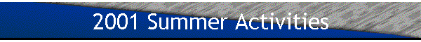 2001 Summer Activities